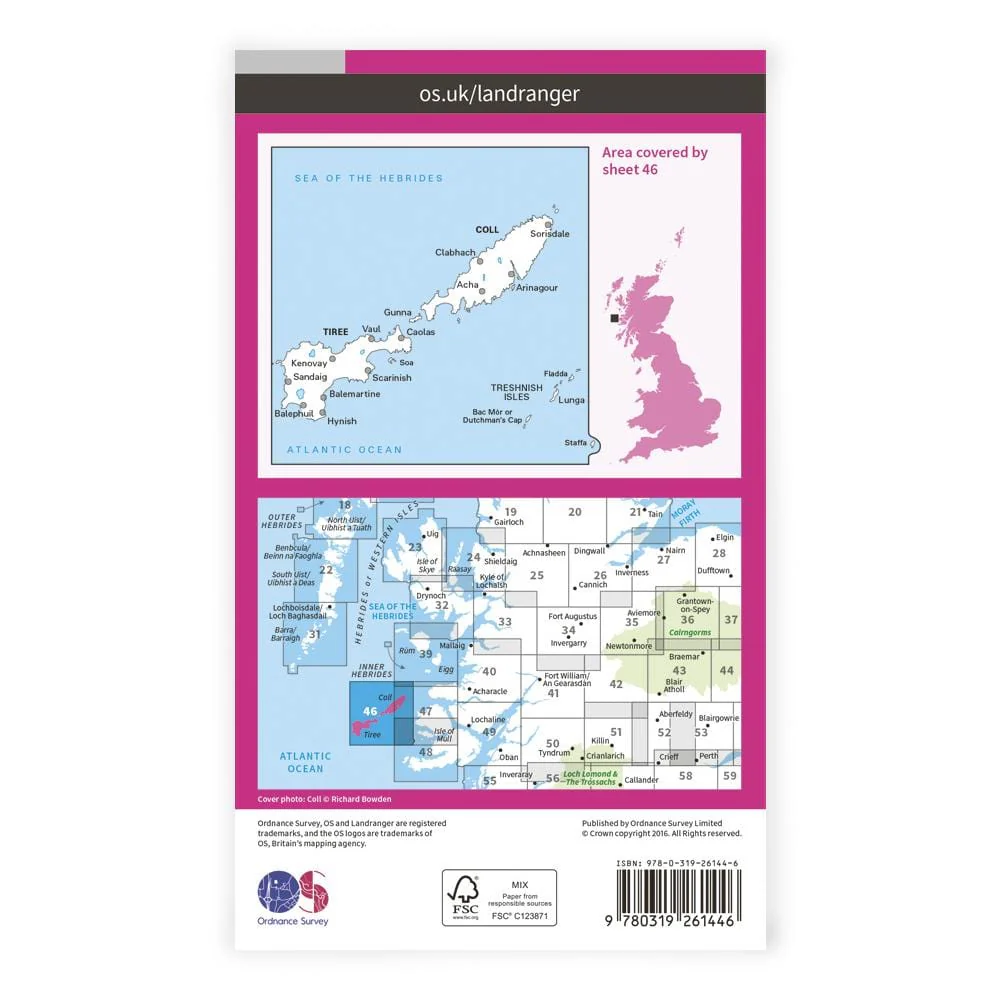 OS Landranger / Coll & Tiree - Image 2